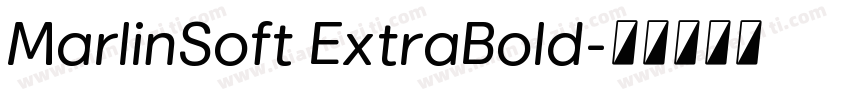 MarlinSoft ExtraBold字体转换
